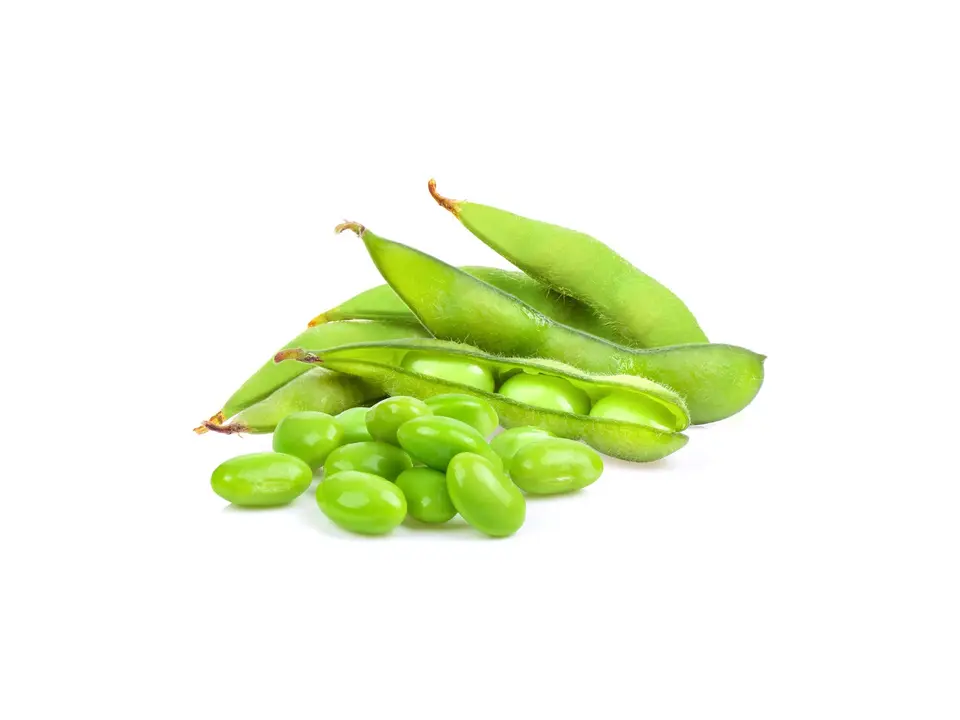Edamame, on a white background