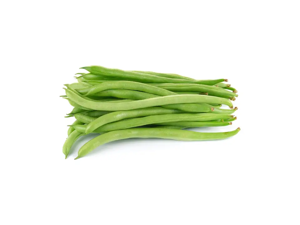 French beans, on a white background