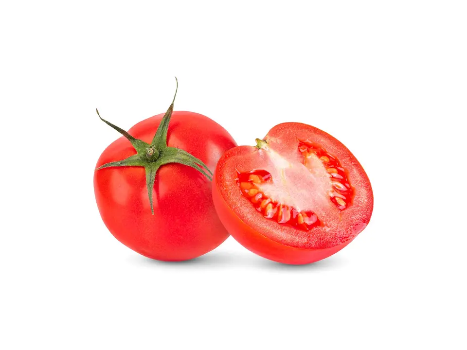 Tomatoes, on a white background