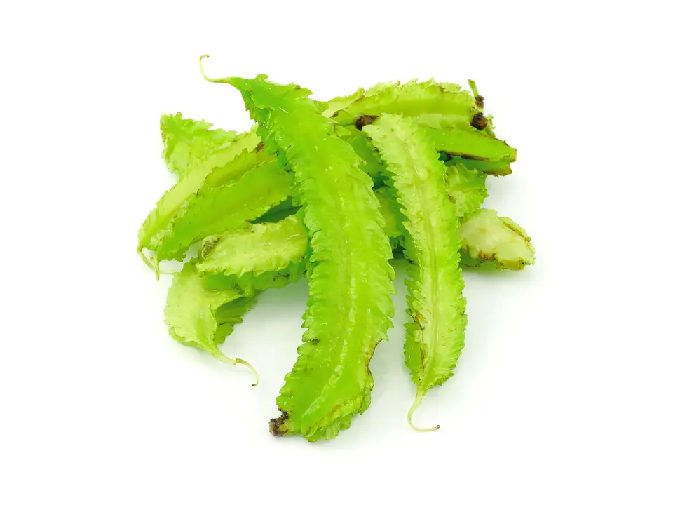 Winged beans, on a white background