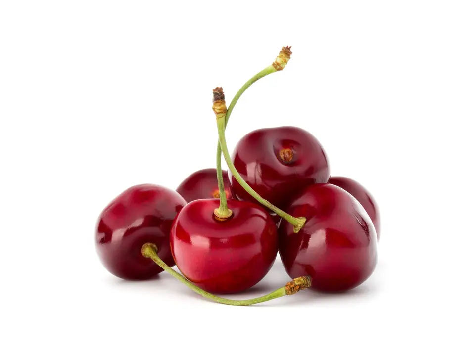 Sweet cherry, on a white background