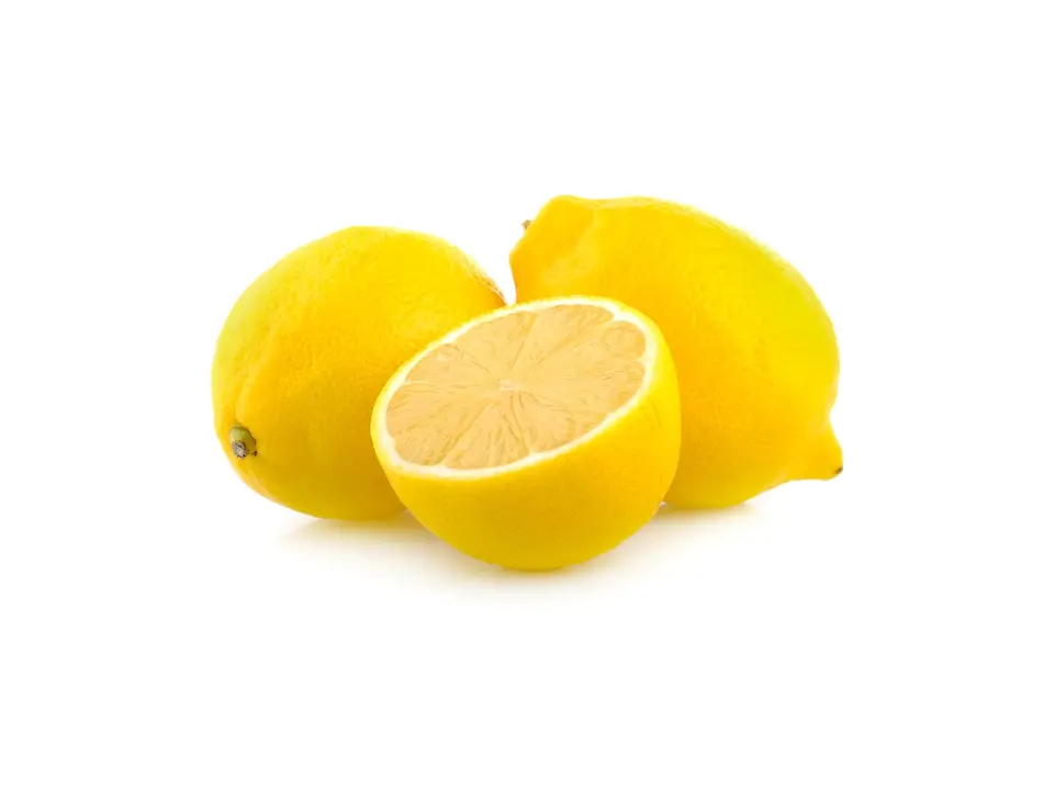 Lemon, on a white background