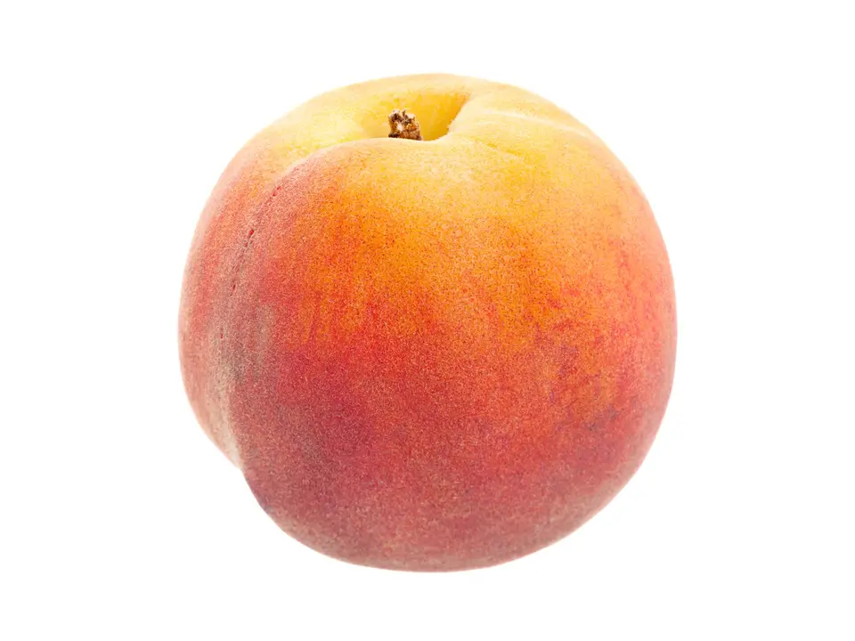 Peach, on a white background
