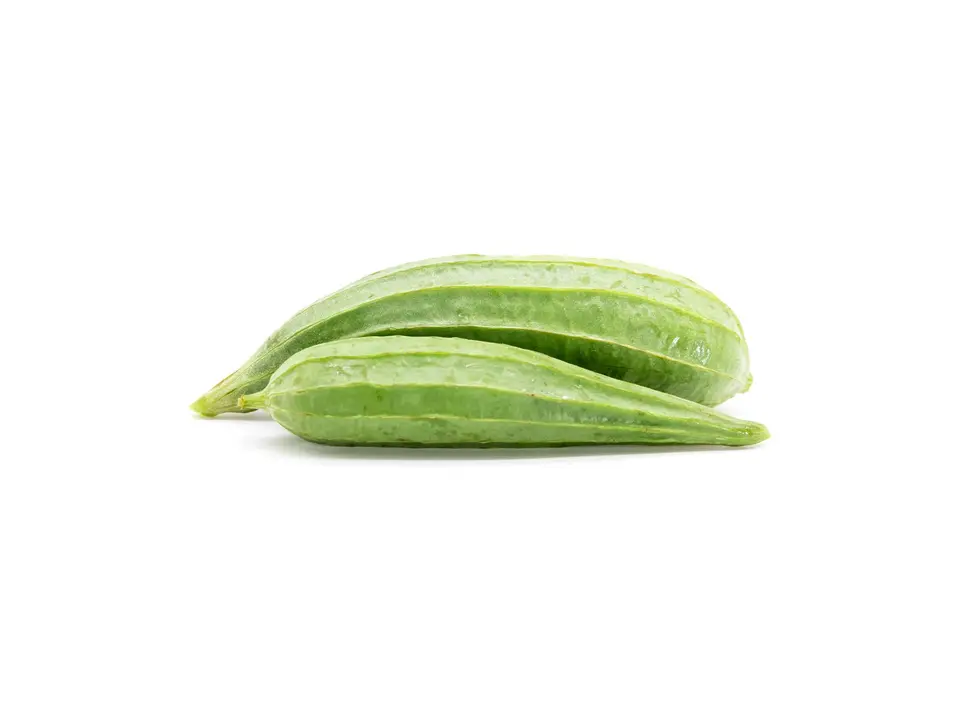 Angled gourd, on a white background
